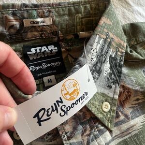 NWT Reyn Spooner Olive Mandalorian Shirt